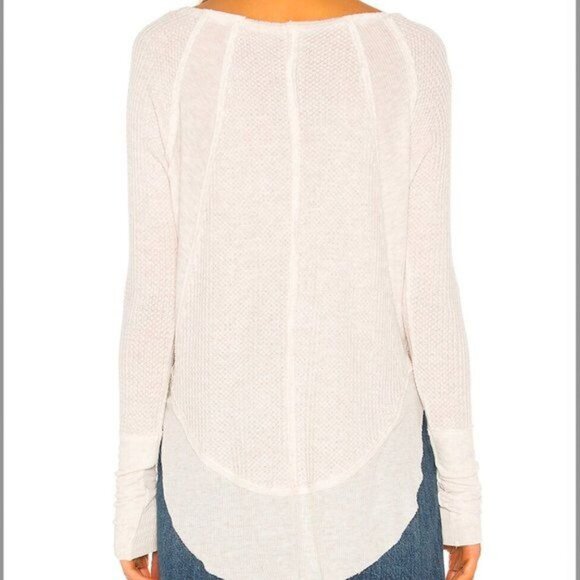 We the Free Free People Catalina Thermal Long Sleeve Waffle Top - Picture 9 of 9